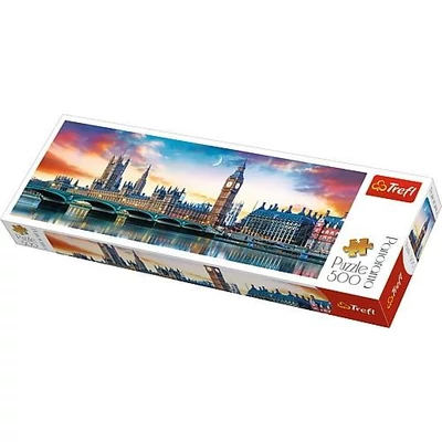 Trefl 29507 - Panoráma puzzle - A Big Ben és a Westminsteri apátság - 500 db-os puzzle