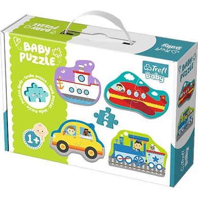 Trefl 36075 - Járművek - Első Baby puzzle táskában