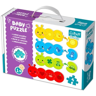 Trefl 36079 - Színrendező - Oktató Baby puzzle táskában