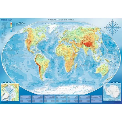 Trefl 45007 - Nagy földrajzi világtérkép - 4000 db-os puzzle