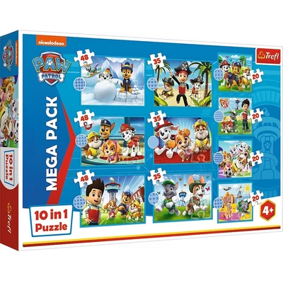 Trefl 96001 - Mancs őrjárat - Mega pack - 10 az 1-ben puzzle (20, 35, 48 db-os)