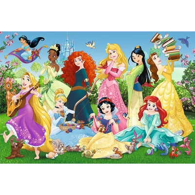 Trefl 16417 - Disney Princess - Vidám délután - 100 db-os puzzle