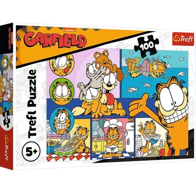 Trefl 16521 - Garfield lustálkodik - 100 db-os puzzle