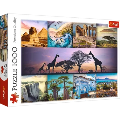 Trefl 10792 - Premium Quality puzzle - Afrika kollázs - 1000 db-os puzzle