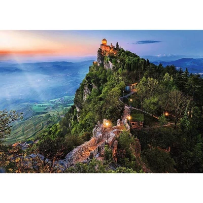 Trefl 10822 - Cesta Tower, San Marino - 1000 db-os Premium Plus puzzle