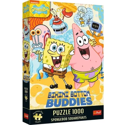 Trefl 12081 - Spongyabob - Bikinifenék lakói - 1000 db-os Premium Plus puzzle