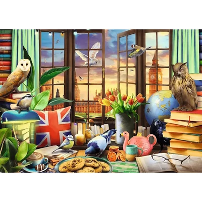 Trefl 10847 - Tea Time - Brit dolgok - 1000 db-os Premium Plus puzzle