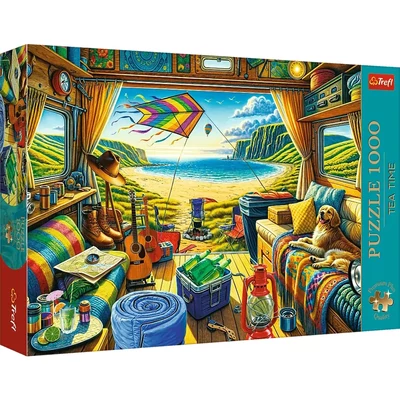 Trefl 10851 - Tea Time - Lakóautós élet - 1000 db-os Premium Plus puzzle