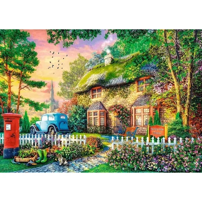 Trefl 10852 - Tea Time - Stoney Lane Cottage - 1000 db-os Premium Plus puzzle
