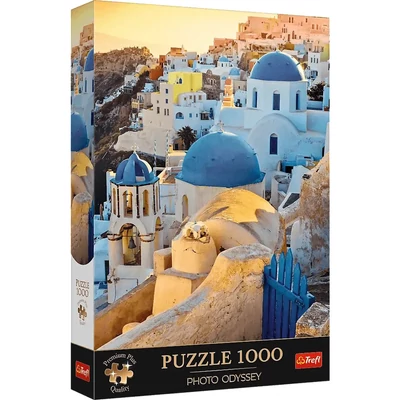 Trefl 10853 - Town of Oia, Santorini - 1000 db-os Premium Plus puzzle