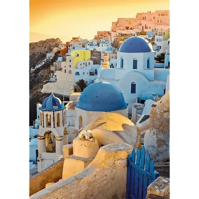 Trefl 10853 - Town of Oia, Santorini - 1000 db-os Premium Plus puzzle