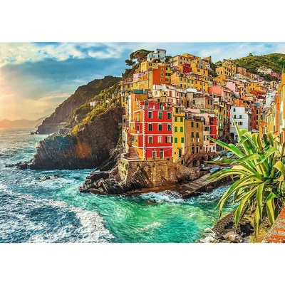 Trefl 10855 - Town of Riomaggiore, Italy - 1000 db-os Premium Plus puzzle
