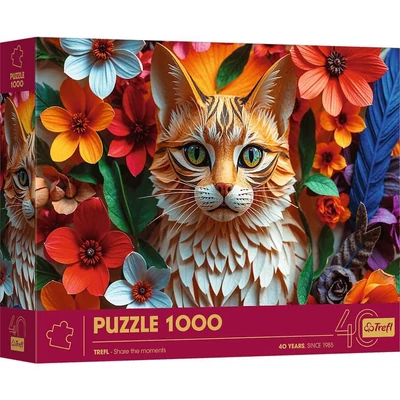 Trefl 40040 - 40 Éves Jubileum - Cica - 1000 db-os Paper Art puzzle