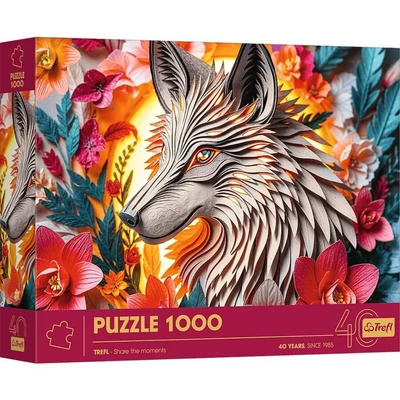 Trefl 40041 - 40 Éves Jubileum - Farkas - 1000 db-os Paper Art puzzle