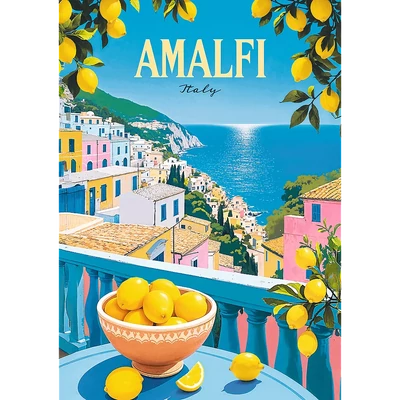 Trefl 12136 - Amalfi, Olaszország - 1000 db-os Premium Plus puzzle