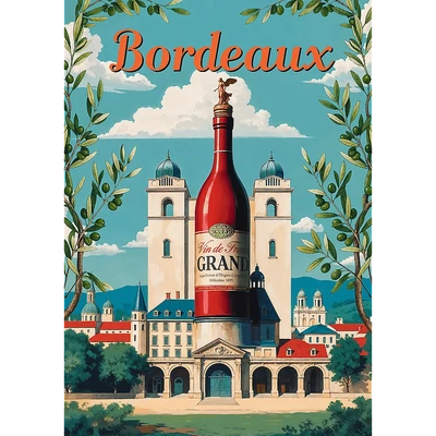 Trefl 12135 - Bordeaux, Franciaország - 1000 db-os Premium Plus puzzle