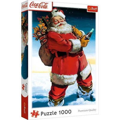 Trefl 10923 - Coca-Cola - Mikulás ajándékokkal -1000 db-os puzzle