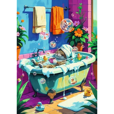 Trefl 1000 db-os Premium Plus puzzle - Miau, Nyugi, Ismételd (12141)