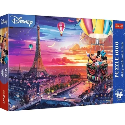 Trefl 10917 - Mickey és Minnie Párizsban - 1000 db-os Premium Plus puzzle