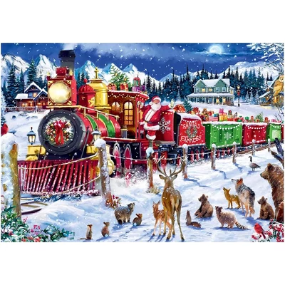 Trefl 10755 - Karácsony Express - 1000 db-os UFT Prime puzzle