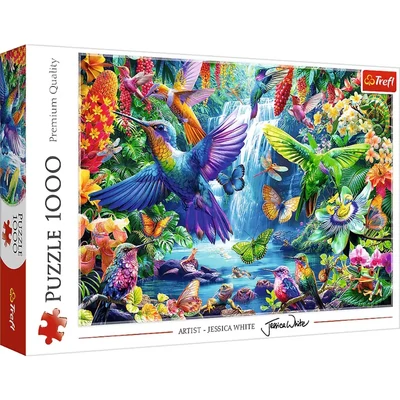 Trefl 10880 - Tropical Hummingbirds - Jessica White - 1000 db-os puzzle
