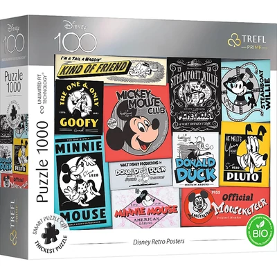 Trefl 10761 - Disney 100 - Disney Retro Posters - 1000 db-os UFT Prime puzzle