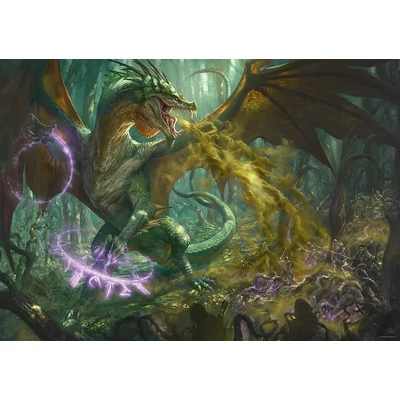 Trefl 10758 - Dungeons and Dragons - Green Dragon - 1000 db-os UFT Prime puzzle