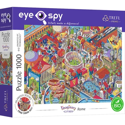 Trefl 10709 - EYE-SPY - IMAGINARY CITIES - Rome, Italy - 1000 db-os UFT Prime puzzle