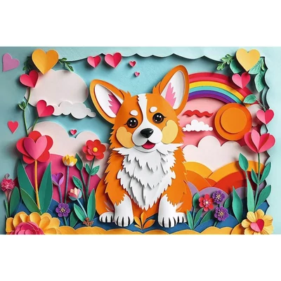 Trefl 40050 - 40 Éves Jubileum - Kis kutya - 160 db-os Paper Art puzzle
