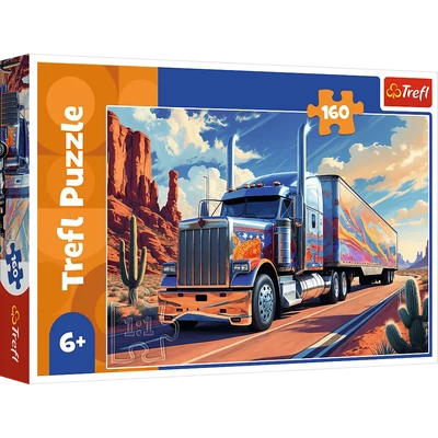 Trefl 15413 - Teherautó az úton - 160 db-os puzzle