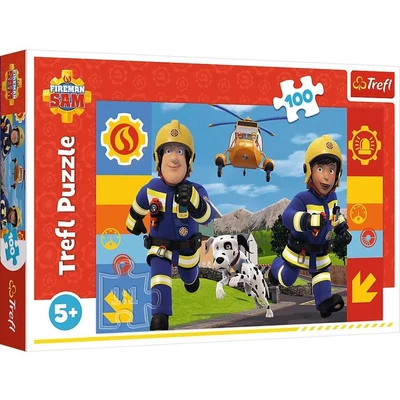 Trefl 16518 - Sam, a tűzoltó - 100 db-os puzzle