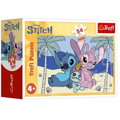 Trefl 19814 - Stitch és Angel - 54 db-os MINI puzzle