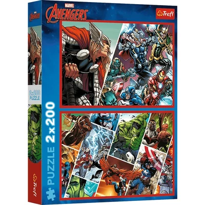 Trefl 13318 - Marvel - A világ védelmezői - 2 x 200 db-os puzzle