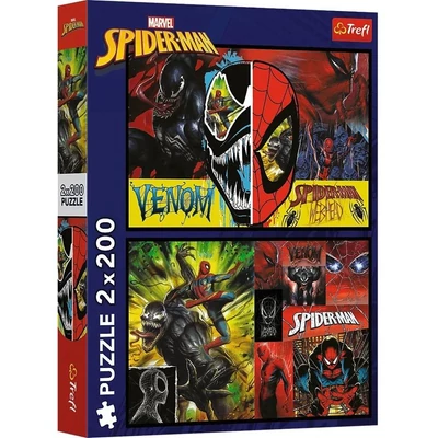 Trefl 13314 - Pókember vs. Venom - 2 x 200 db-os puzzle