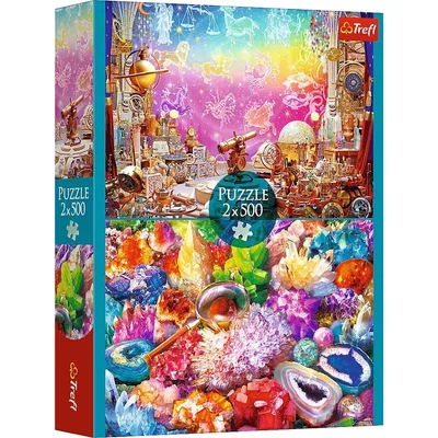 Trefl 37499 - Cosmos and crystals - 2 x 500 db-os puzzle