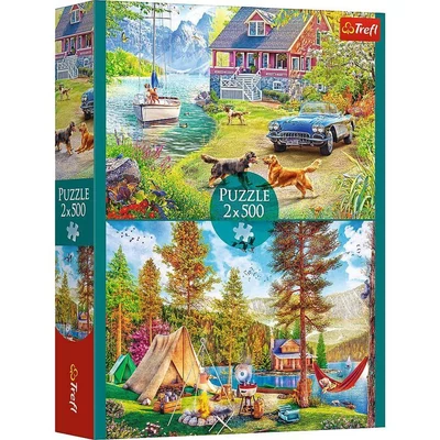 Trefl 37497 - Summertime relax - 2 x 500 db-os puzzle