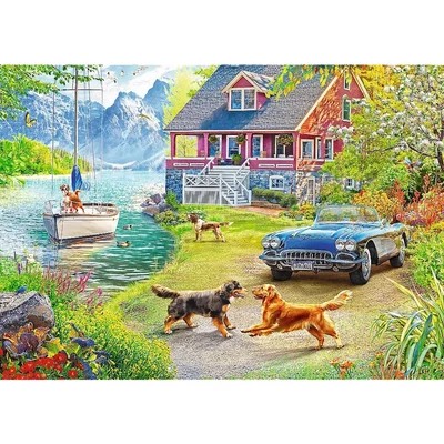 Trefl 37497 - Summertime relax - 2 x 500 db-os puzzle