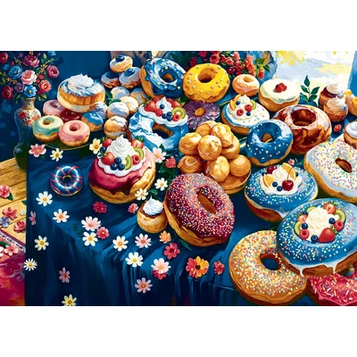 Trefl 99311 - Színes fánkok - 2000 db-os USA Collection puzzle 