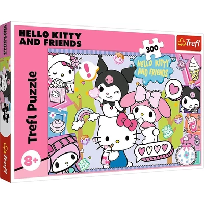 Trefl 23039 - Hello Kitty és barátai - Őrült trió - 300 db-os puzzle