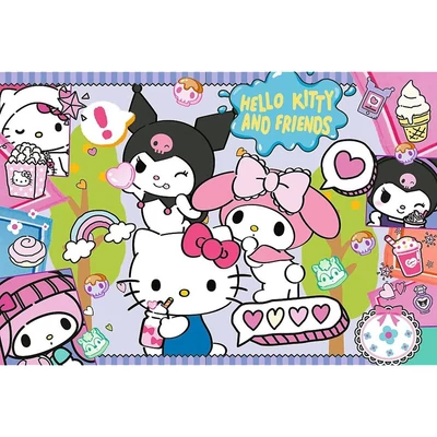 Trefl 23039 - Hello Kitty és barátai - Őrült trió - 300 db-os puzzle