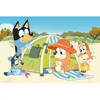 Trefl 14357 - Bluey nagyszerű napja - 24 db-os Maxi puzzle