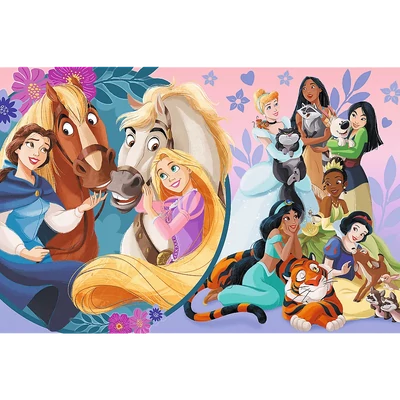 Trefl 14379 - Disney Princess - Barátság mosolya - 24 db-os Maxi puzzle
