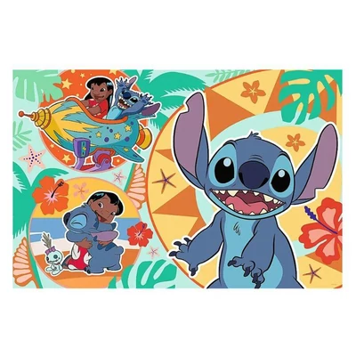 Trefl 14365 - Lilo és Stitch - Vakáció - 24 db-os Maxi puzzle