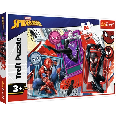 Trefl 14366 - Marvel Pókember, érzékek - 24 db-os Maxi puzzle