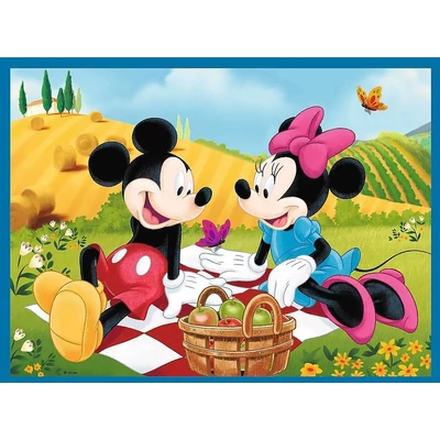 Trefl 93344 - Mickey Mouse - 2 az 1-ben puzzle és memóriajáték