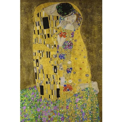 Trefl 37542 - A csók, Klimt - 500 db-os puzzle kerettel