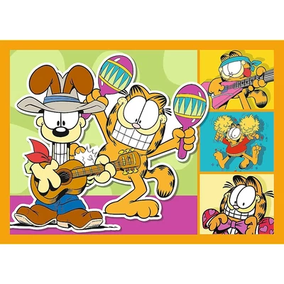 Trefl 34673 - Garfield - 4 az 1-ben puzzle (35,48,54,70 db-os)