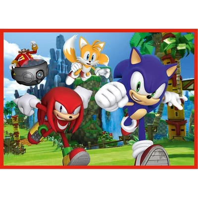 Trefl 34625 - Sonic - 4 az 1-ben puzzle (35,48,54,70 db-os)