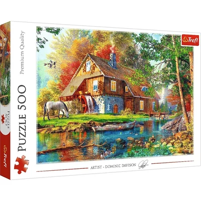 Trefl 37484 - Cottage by the river - Dominic Davison - 500 db-os puzzle