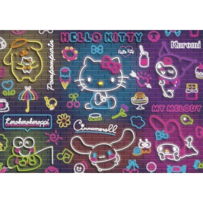 Trefl 37523 - Hello Kitty Neon - 500 db-os puzzle